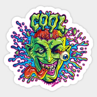 Cool Zombie Sticker